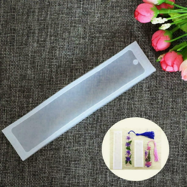Bookmark Mould DIY Craft Epoxy Resin Silicone Rectangle 2pcs Mold Manual fun Bookmark Mould DIY Craft Epoxy Resin Silicone Rectangle 2pcs Mold Manual fun